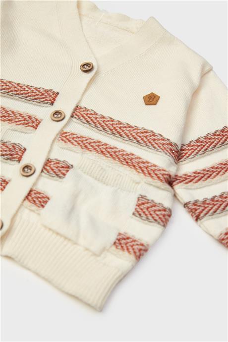 Layette Erkek Bebek Çizgili Hırka