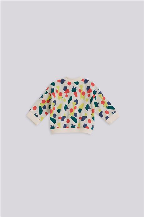 Layette Erkek Bebek Desenli Eşofman ÜstüLayette Erkek Bebek Desenli Eşofman Üstü