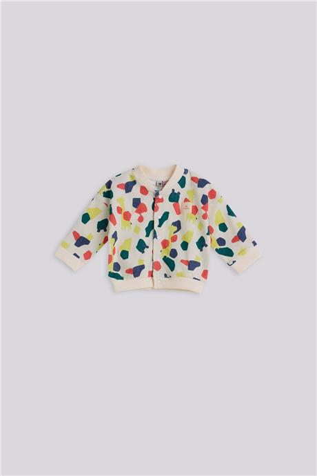 Layette Erkek Bebek Desenli Eşofman ÜstüLayette Erkek Bebek Desenli Eşofman Üstü