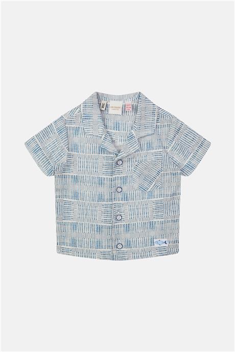 Layette Erkek Bebek Desenli Gömlek