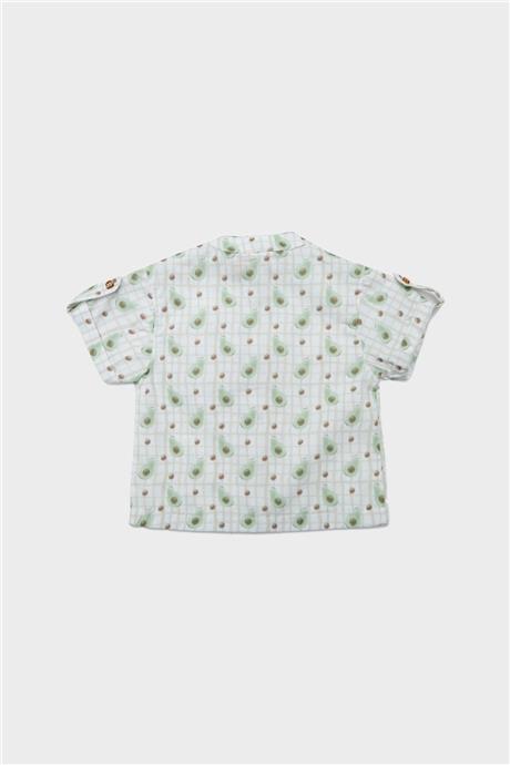 Layette Erkek Bebek Desenli Gömlek