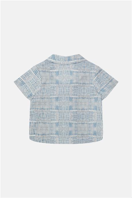 Layette Erkek Bebek Desenli Gömlek