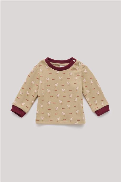 Layette Erkek Bebek Desenli Sweatshirt