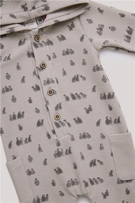 Layette Erkek Bebek Desenli Tulum