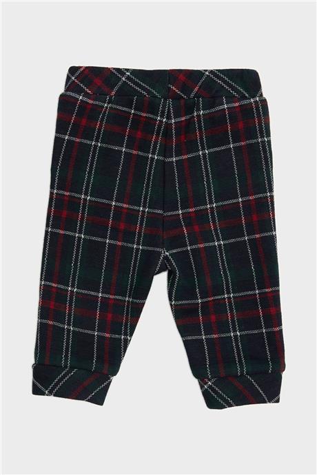 Layette Erkek Bebek Ekose Pantolon