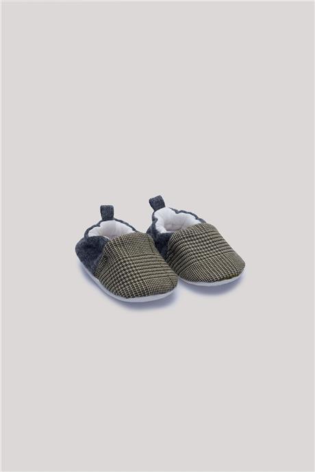 Layette Erkek Bebek Ekose Patik