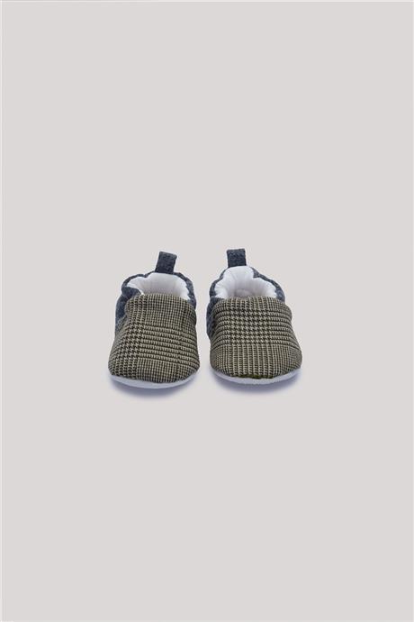 Layette Erkek Bebek Ekose Patik