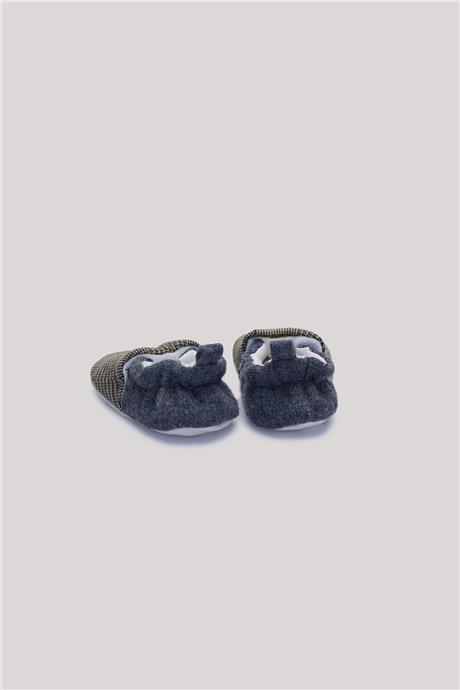 Layette Erkek Bebek Ekose Patik