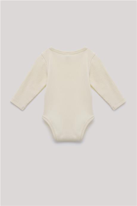 Layette Erkek Bebek Ekru Body