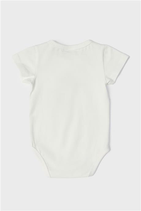 Layette Erkek Bebek Ekru Body