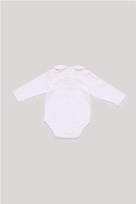 Layette Erkek Bebek Ekru Body