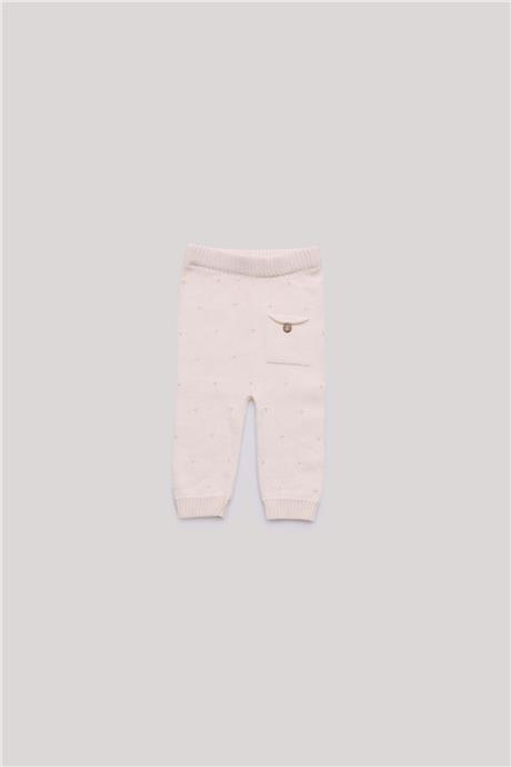 Layette Erkek Bebek Ekru Eşofman Altı