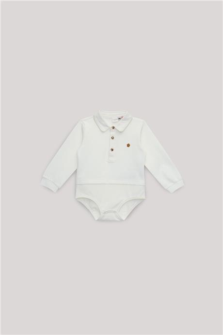 Layette Erkek Bebek Ekru Gömlek