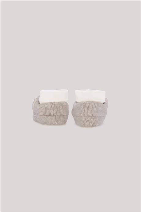 Layette Erkek Bebek Ekru Patik
