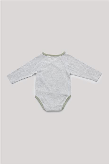 Layette Erkek Bebek Gri Body