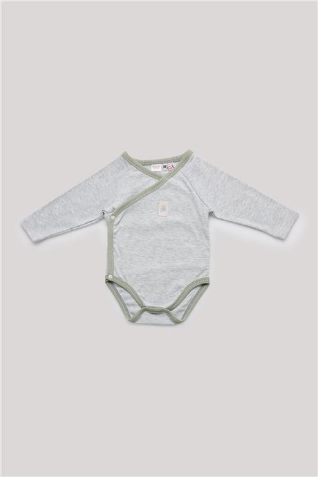 Layette Erkek Bebek Gri Body