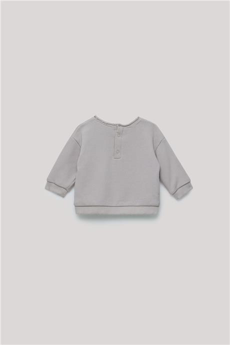 Layette Erkek Bebek Gri Sweatshirt