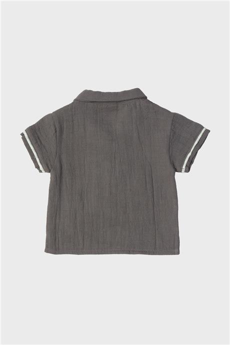 Layette Erkek Bebek Gri T-Shirt