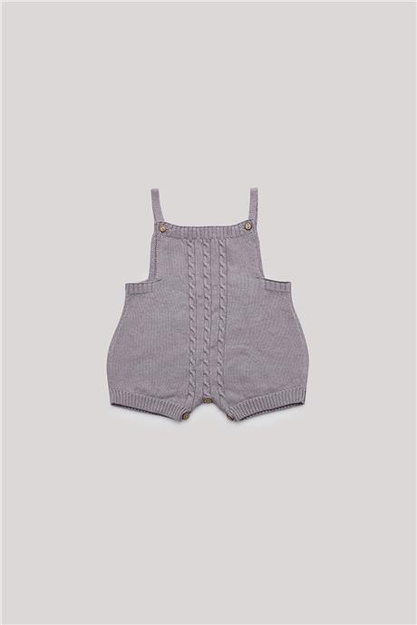 Layette Erkek Bebek Gri Tulum
