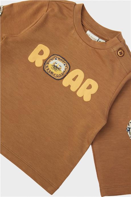Layette Erkek Bebek Kahve T-Shirt