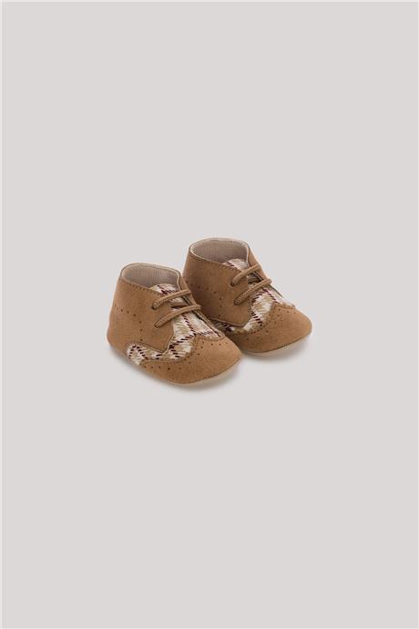 Layette Erkek Bebek Kahverengi Patik