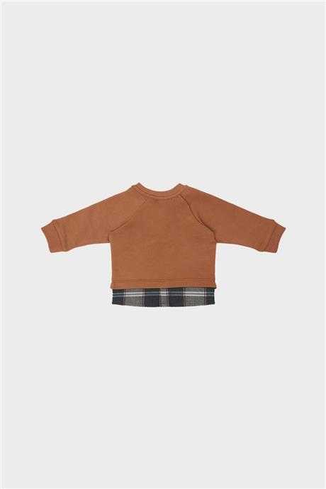 Layette Erkek Bebek Kiremit Sweatshirt
