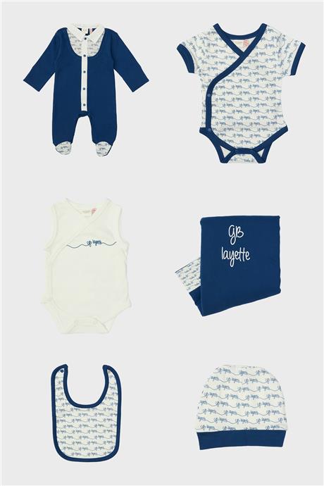 Layette Erkek Bebek Lacivert Hastane Çıkışı