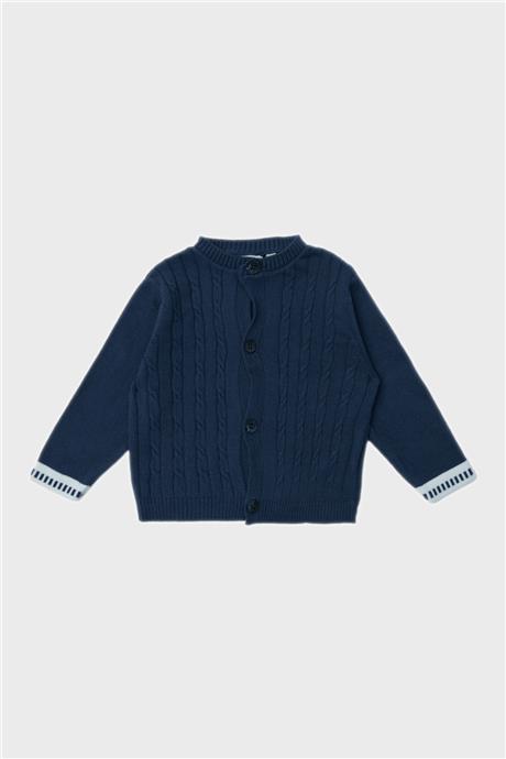 Layette Erkek Bebek Lacivert Hırka