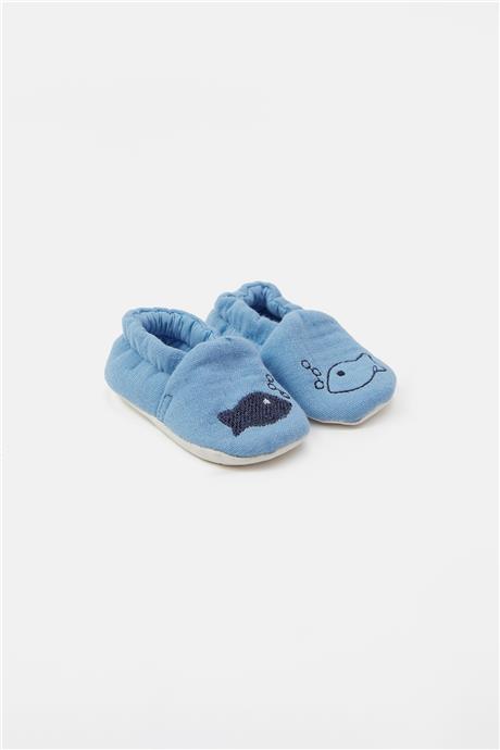 Layette Erkek Bebek Mavi Patik