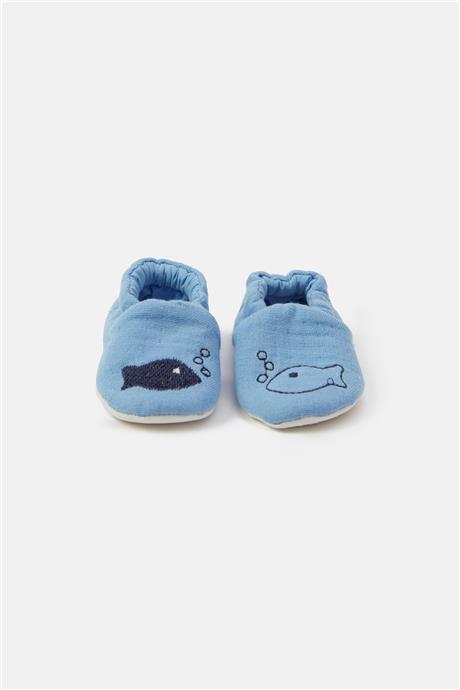 Layette Erkek Bebek Mavi Patik