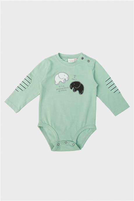 Layette Erkek Bebek Yeşil Body