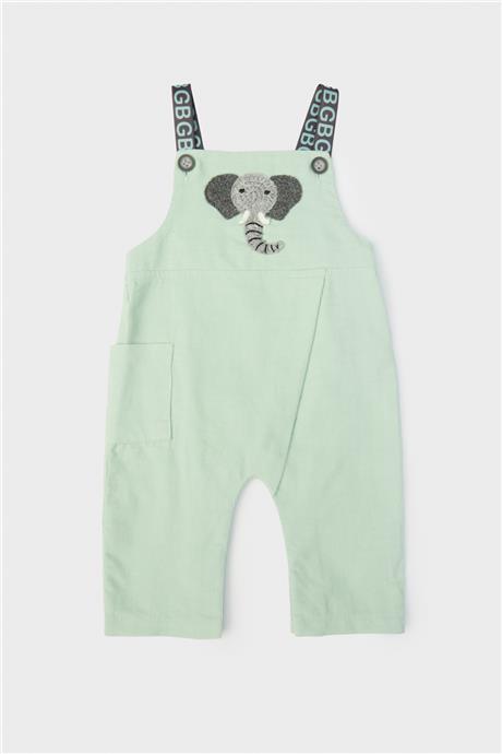 Layette Erkek Bebek Yeşil Salopet