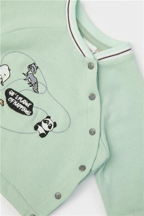 Layette Erkek Bebek Yeşil Sweatshirt