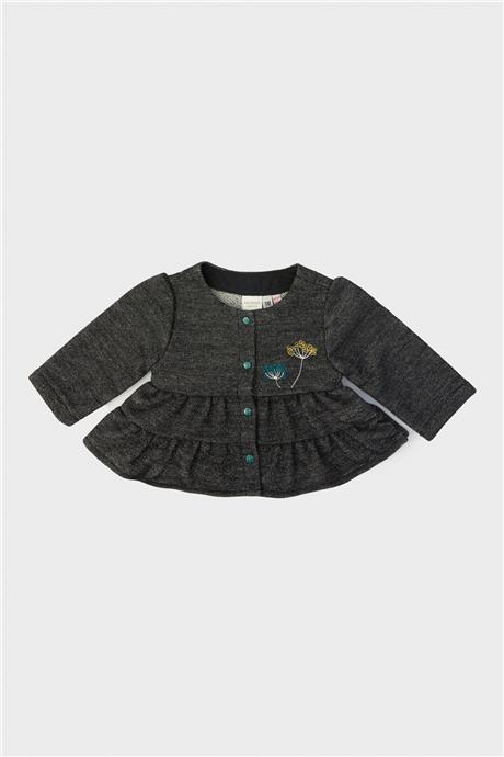 Layette Kız Bebek Antrasit Eşofman Üstü