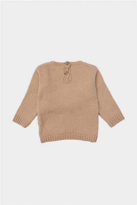Layette Kız Bebek Bej Kazak