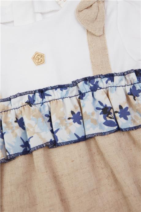 Layette Kız Bebek Bej Tulum