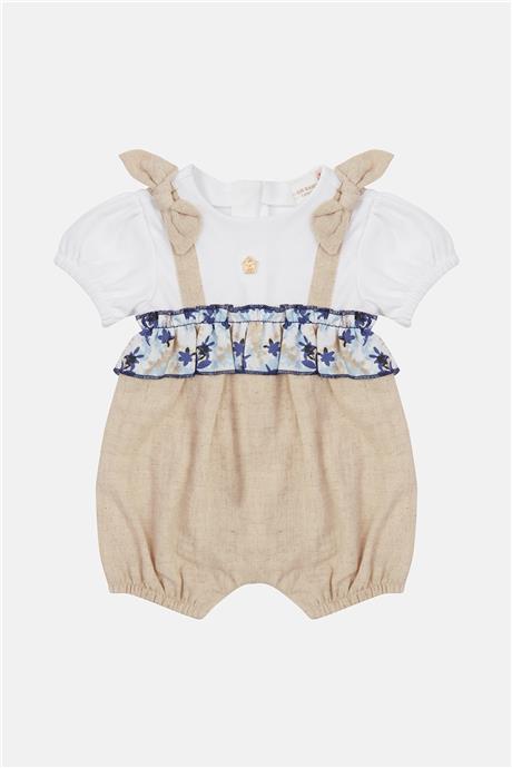 Layette Kız Bebek Bej Tulum