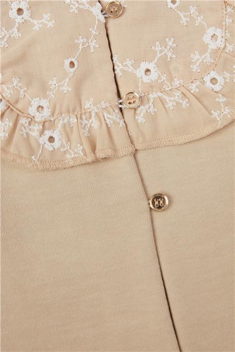 Layette Kız Bebek Bej Yelek