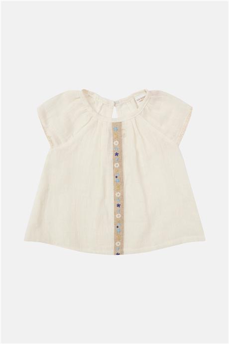 Layette Kız Bebek Beyaz Bluz