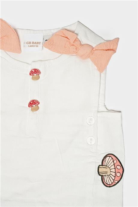 Layette Kız Bebek Beyaz Bluz