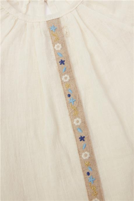 Layette Kız Bebek Beyaz Bluz