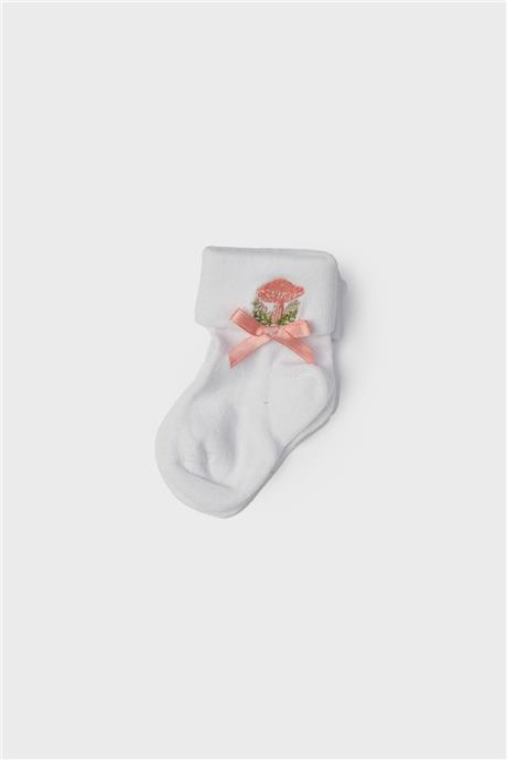 Layette Kız Bebek Beyaz Çorap