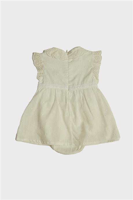 Layette Kız Bebek Beyaz Elbise