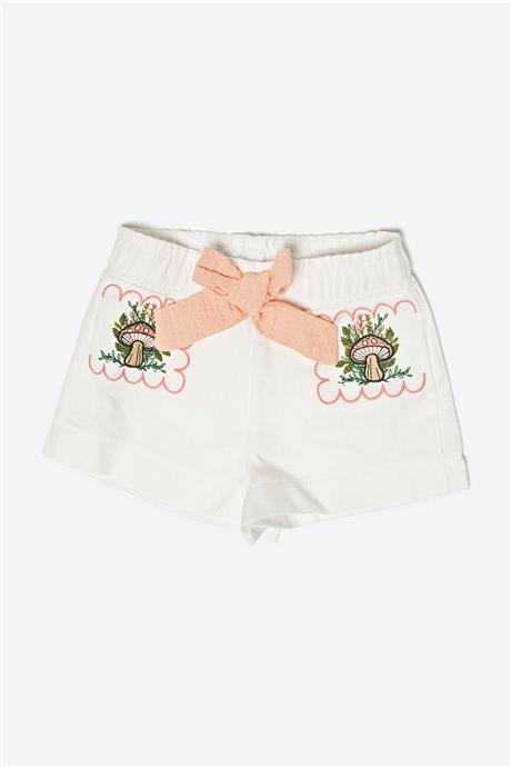 Layette Kız Bebek Beyaz Şort
