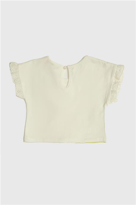 Layette Kız Bebek Beyaz T-Shirt