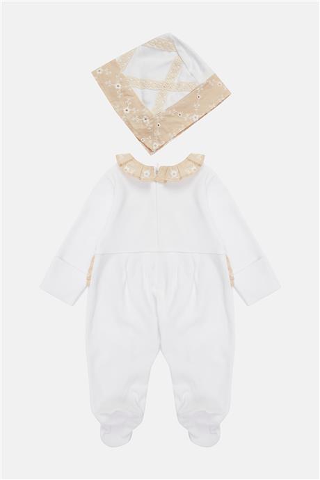 Layette Kız Bebek Beyaz Tulum