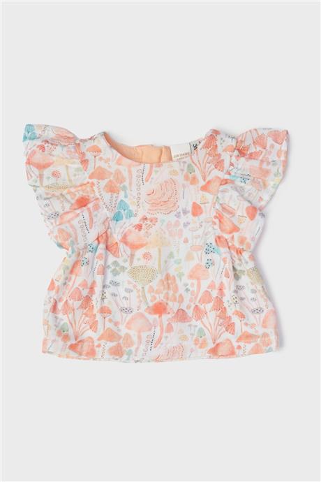 Layette Kız Bebek Desenli Bluz