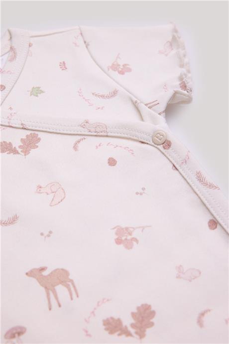 Layette Kız Bebek Desenli Body
