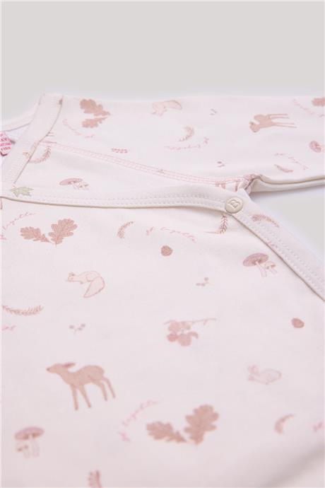 Layette Kız Bebek Desenli Body