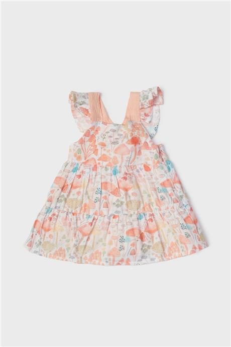 Layette Kız Bebek Desenli Elbise